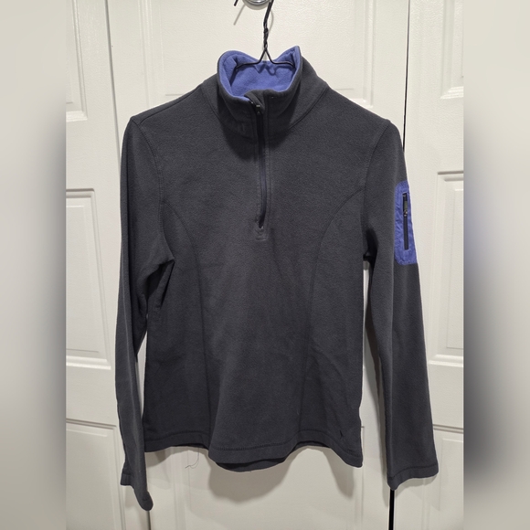Danskin Jackets & Blazers - Danskin Women’s Gray Quarter Zip Fleece Pullover Sleeve Zip Pocket
